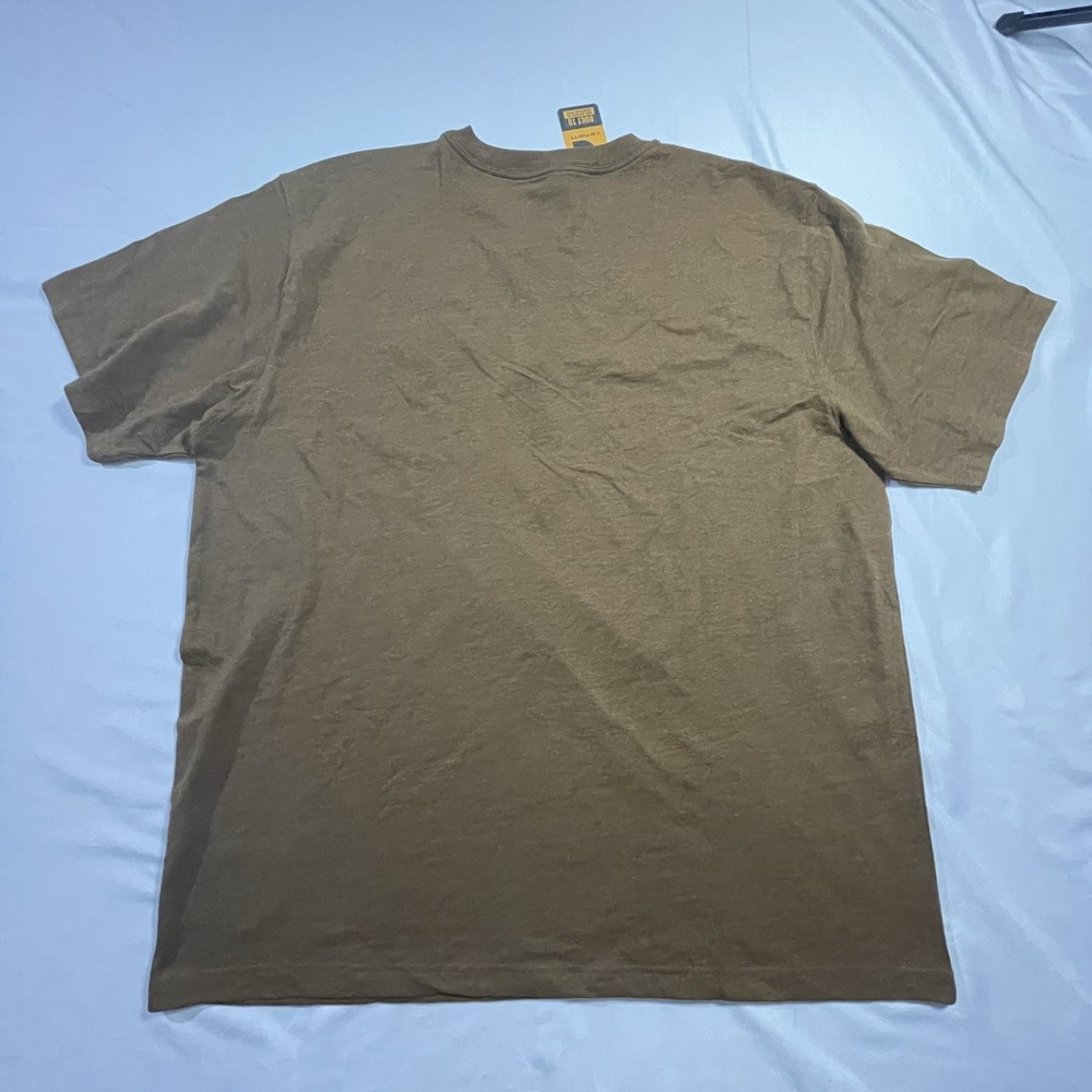 Carhartt K87 Loose Fit Heavyweight Pocket T-Shirt Mens XL Oiled Walnut Brown NWT - Picture 2 of 6